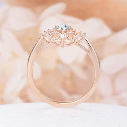 Baroque Style Flower Ring - Floral Fawna