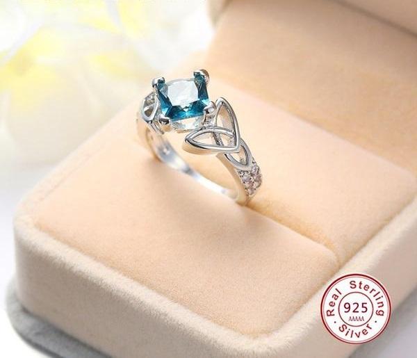 Blue Celtic Dream Ring - Floral Fawna