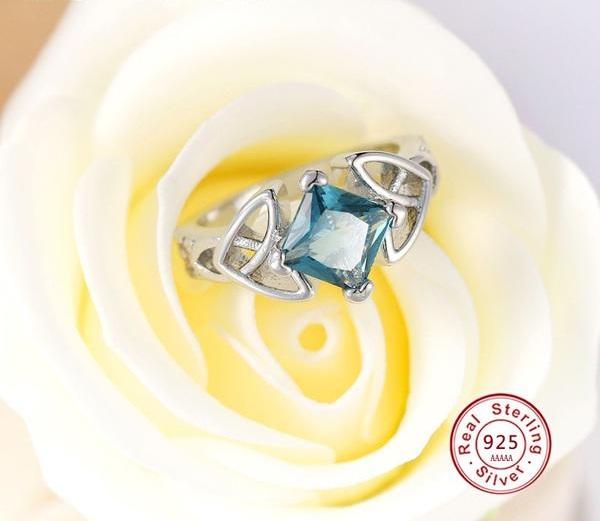 Blue Celtic Dream Ring - Floral Fawna