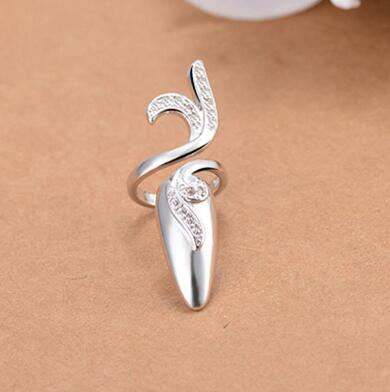 Crystal Sterling Silver Nail Jewellery - Floral Fawna