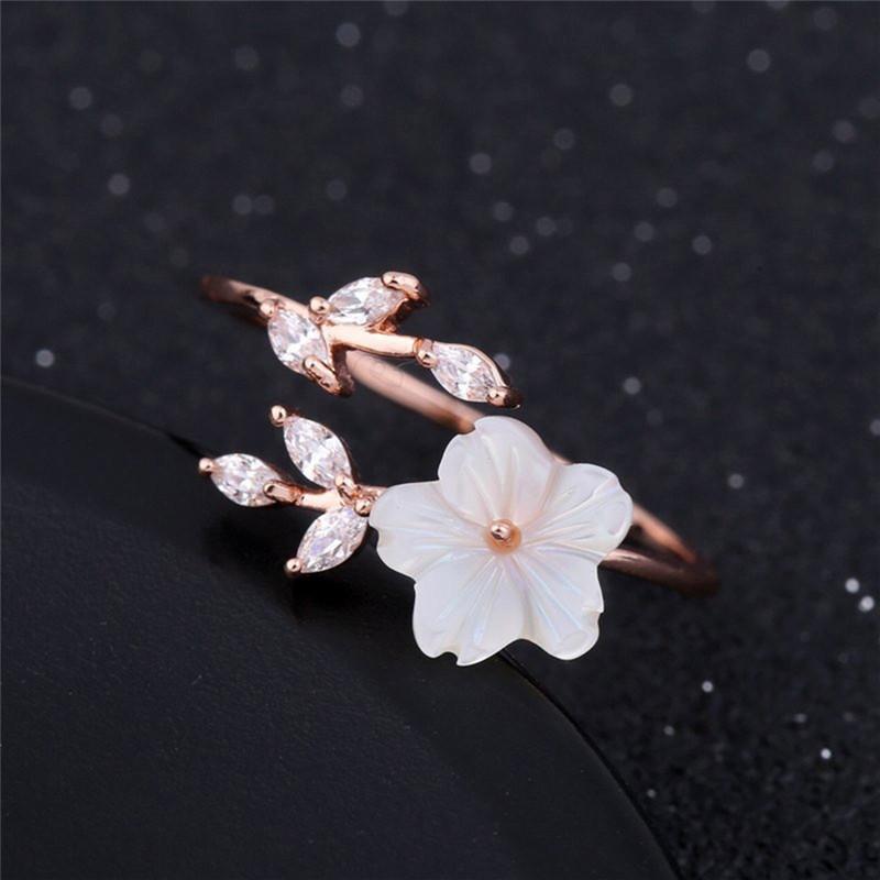 Cherry Blossom Silver Rings, Blossom Ring Jewelry, Ring Korea Cherry
