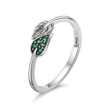 Dancing Leaves Sterling Silver Ring - Floral Fawna