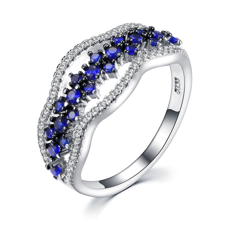 Dark Blue Enchantress Ring - Floral Fawna