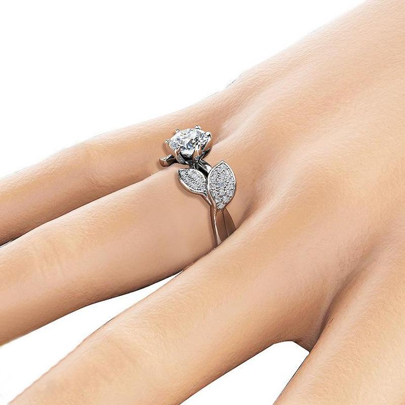 Dazzling Flower Sterling Silver Ring - Floral Fawna