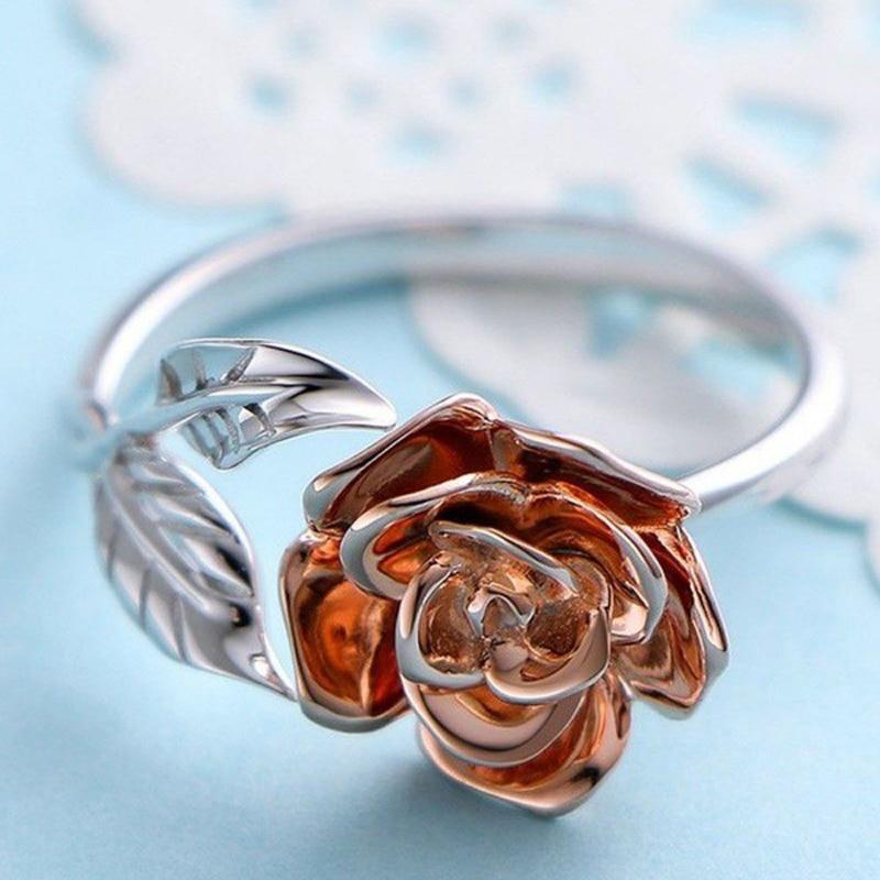Delicate Rose Wrap Ring - Floral Fawna