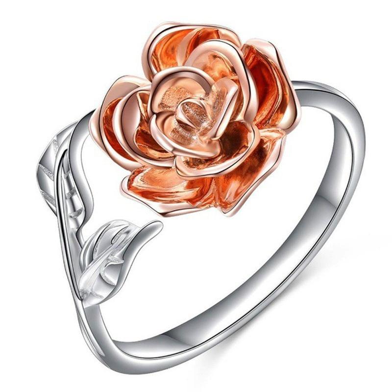 Delicate Rose Wrap Ring - Floral Fawna
