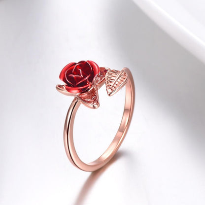 Enchanted Rose Wrap Ring - Floral Fawna