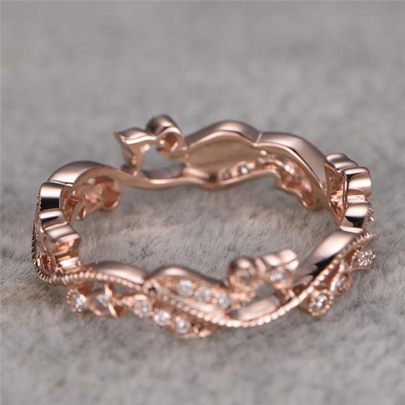 Enchanted Vines Rose Gold Ring - Floral Fawna