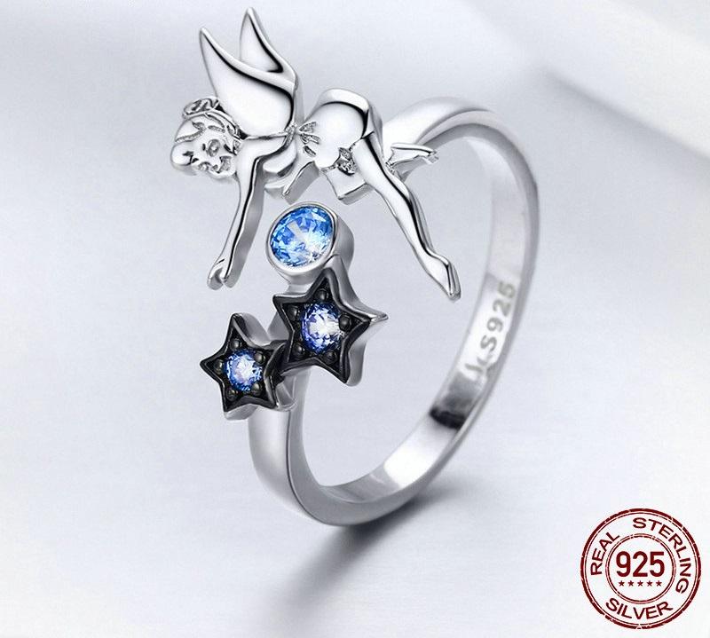 Fairy Star Sterling Silver Ring - Floral Fawna