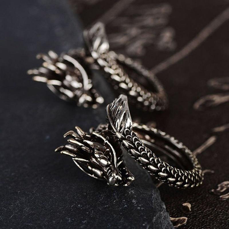 Fierce Dragon Wrap Ring - Floral Fawna