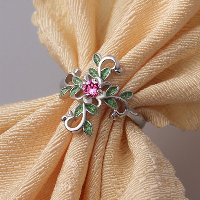Forest Goddess Cross Ring - Floral Fawna