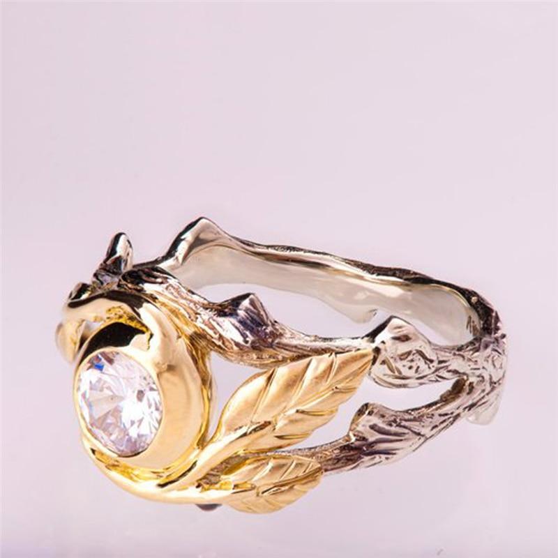 Golden Forest Goddess Ring Set - Floral Fawna