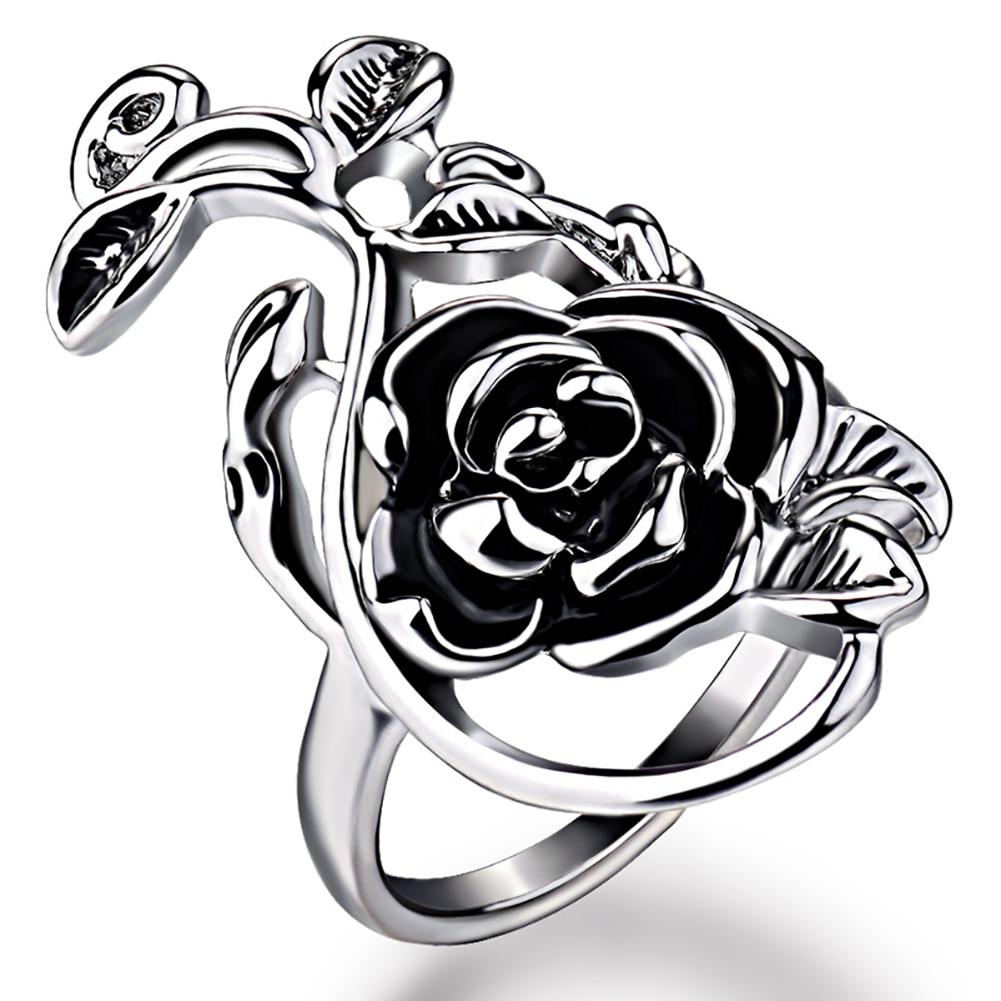 Gothic Style Rose Ring - Floral Fawna