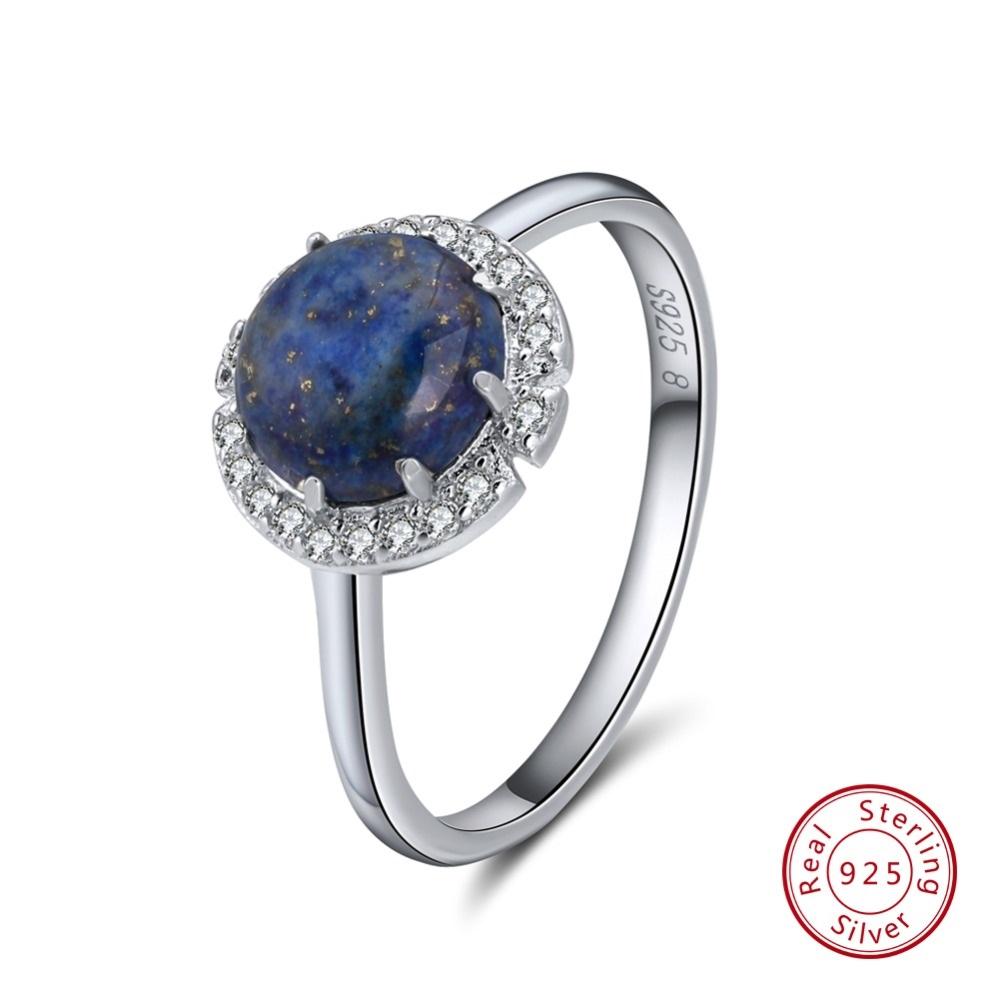 Lapis Lazuli Sterling Silver Ring - Floral Fawna