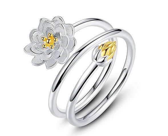 Lotus Wrap Ring - Floral Fawna