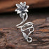 Lucky Flower Sterling Silver Wrap Ring - Floral Fawna