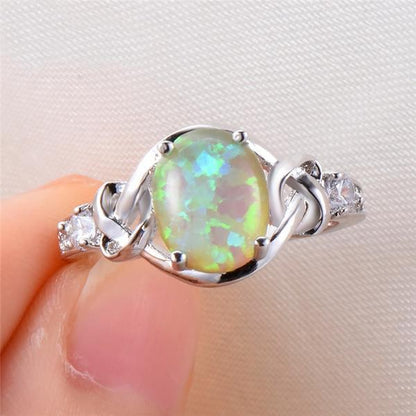 Magical Fire Opal Ring - Floral Fawna