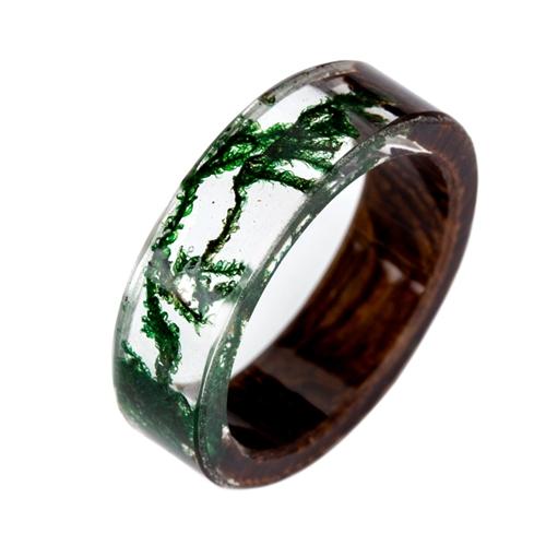 Magical Forest Wooden Ring - Floral Fawna