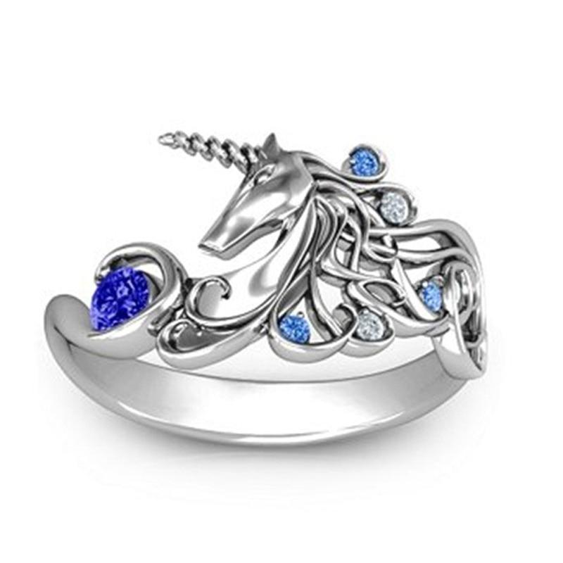 Magical Unicorn Crystal Ring - Floral Fawna