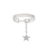 Moon & Falling Star Rings - Floral Fawna