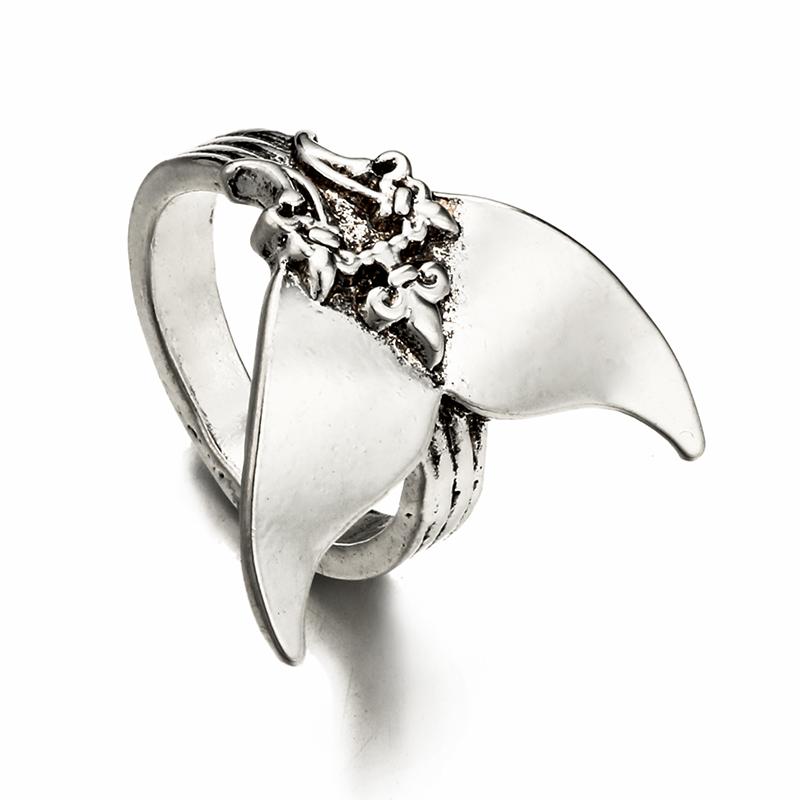 Mystical Mermaid Tail Wrap Ring - Floral Fawna