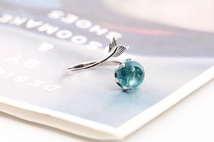 Ocean crystal deals mermaid ring