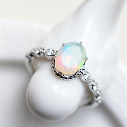 Rainbow Magic Opal Ring - Floral Fawna