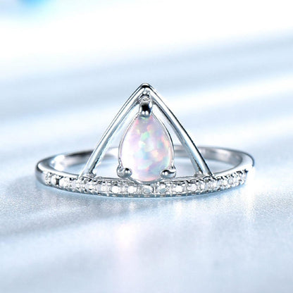 Rainbow Opal Fairy Ring - Floral Fawna
