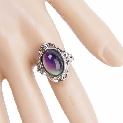 Retro Style Magical Mood Ring - Floral Fawna