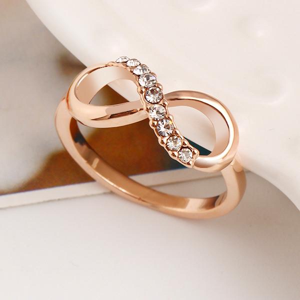 Rhinestone Infinity Ring - Floral Fawna