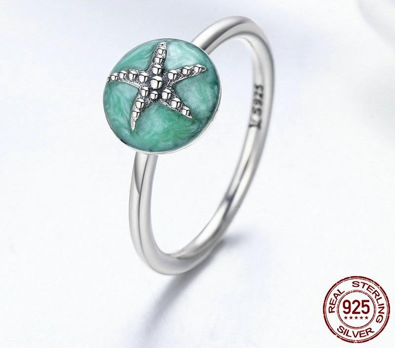 Starfish Sterling Silver Ring - Floral Fawna