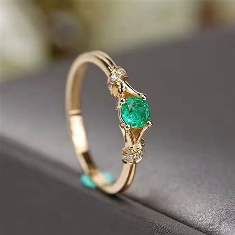 The Green Enchantress Ring - Floral Fawna