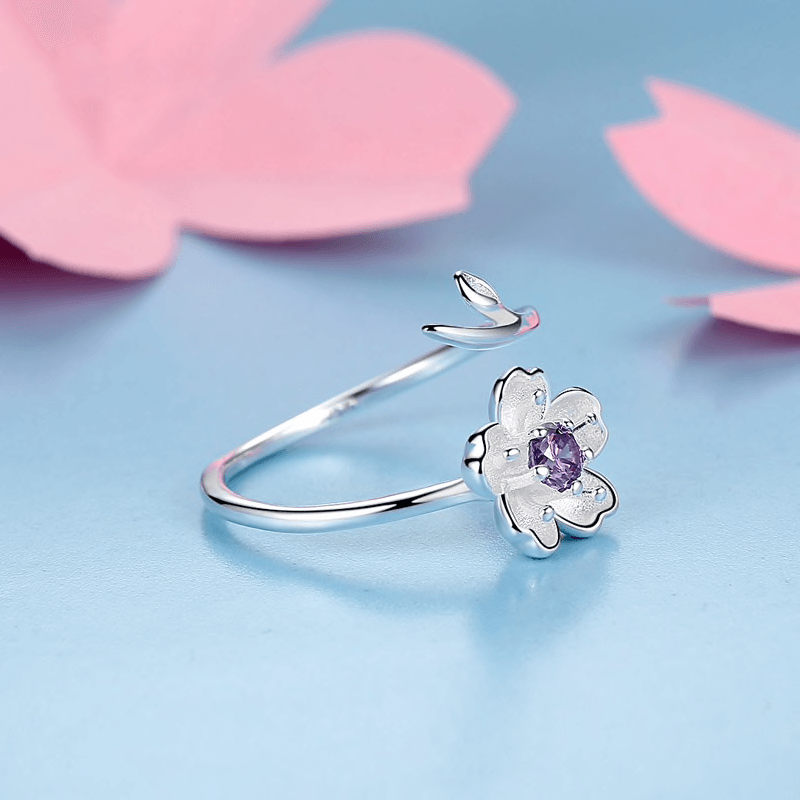 The Magnificent Cherry Blossom Ring - Floral Fawna