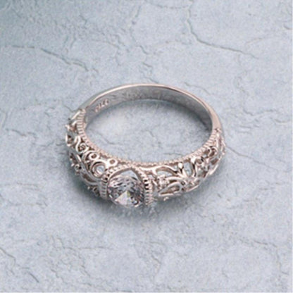 The Midnight Frost Ring - Floral Fawna