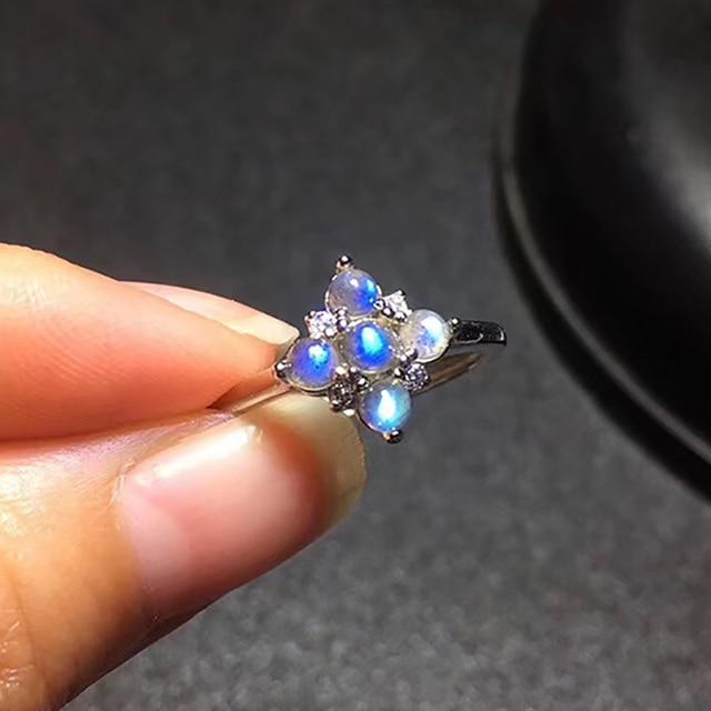 The Moonstone Jewel Ring - Floral Fawna