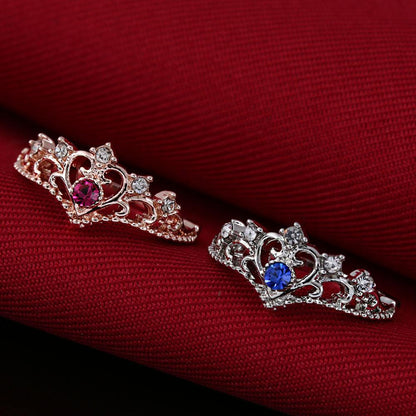 The Princess Heart Crown Ring - Floral Fawna