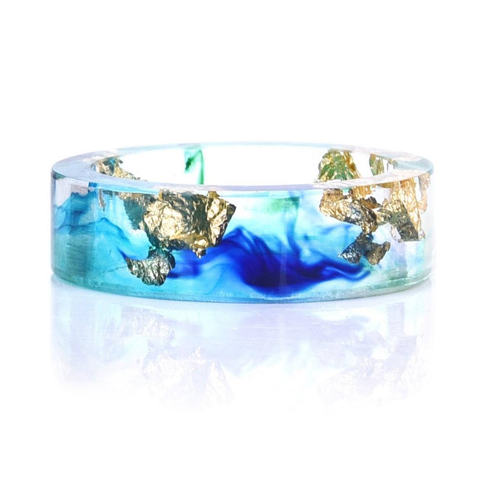 Under The Sea Resin Ring - Floral Fawna