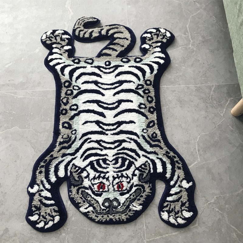 Vibrant Leopard Floor Mat - Floral Fawna