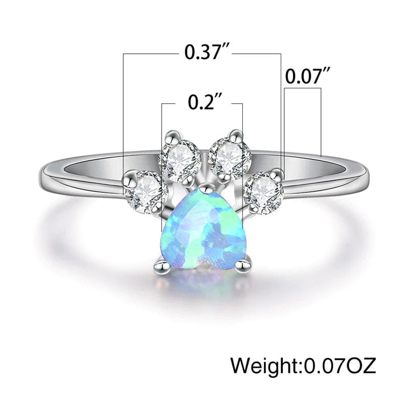 Opal deals paw ring