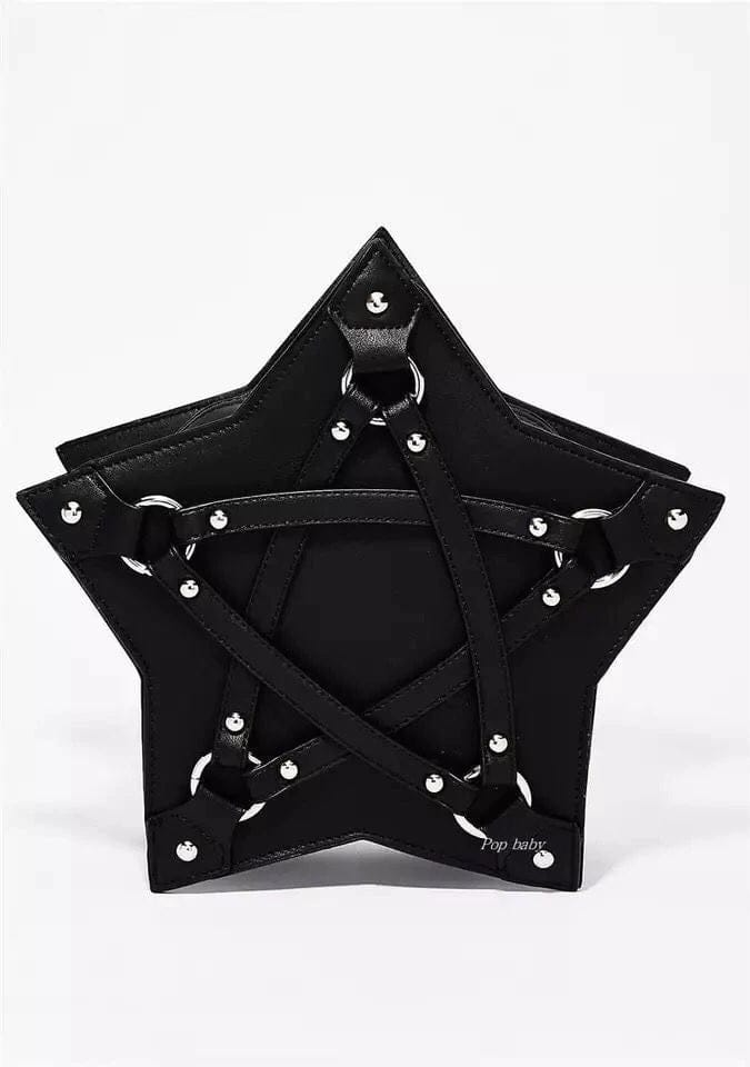 Gothic Star Pentagram Bag - Floral Fawna