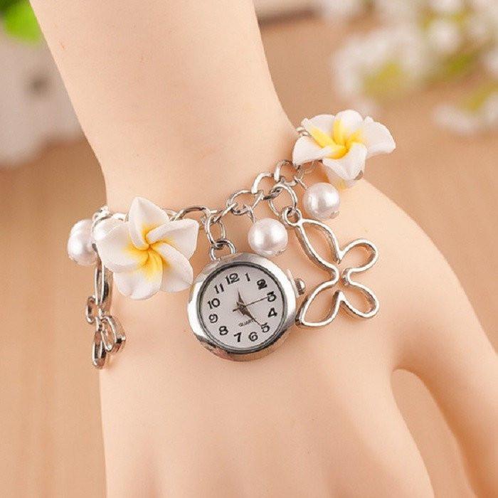 Butterflies &amp; Flowers Bracelet Watch - Floral Fawna