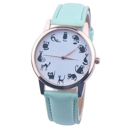 Funny Cats Watch - Floral Fawna